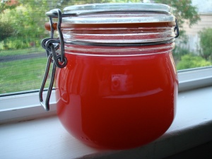 Rhubarb syrup