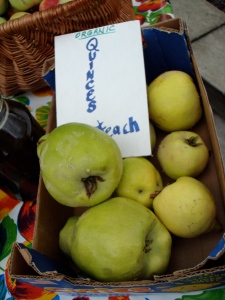 Local quinces, including ones that are apparently edible raw.